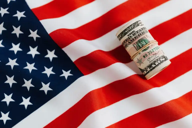 united states flag money roll